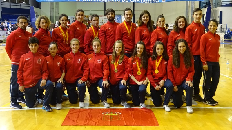 Poker de Medallas en el Campeonato de Espa&ntilde;a de Poomsae. RDOS POR CLUB